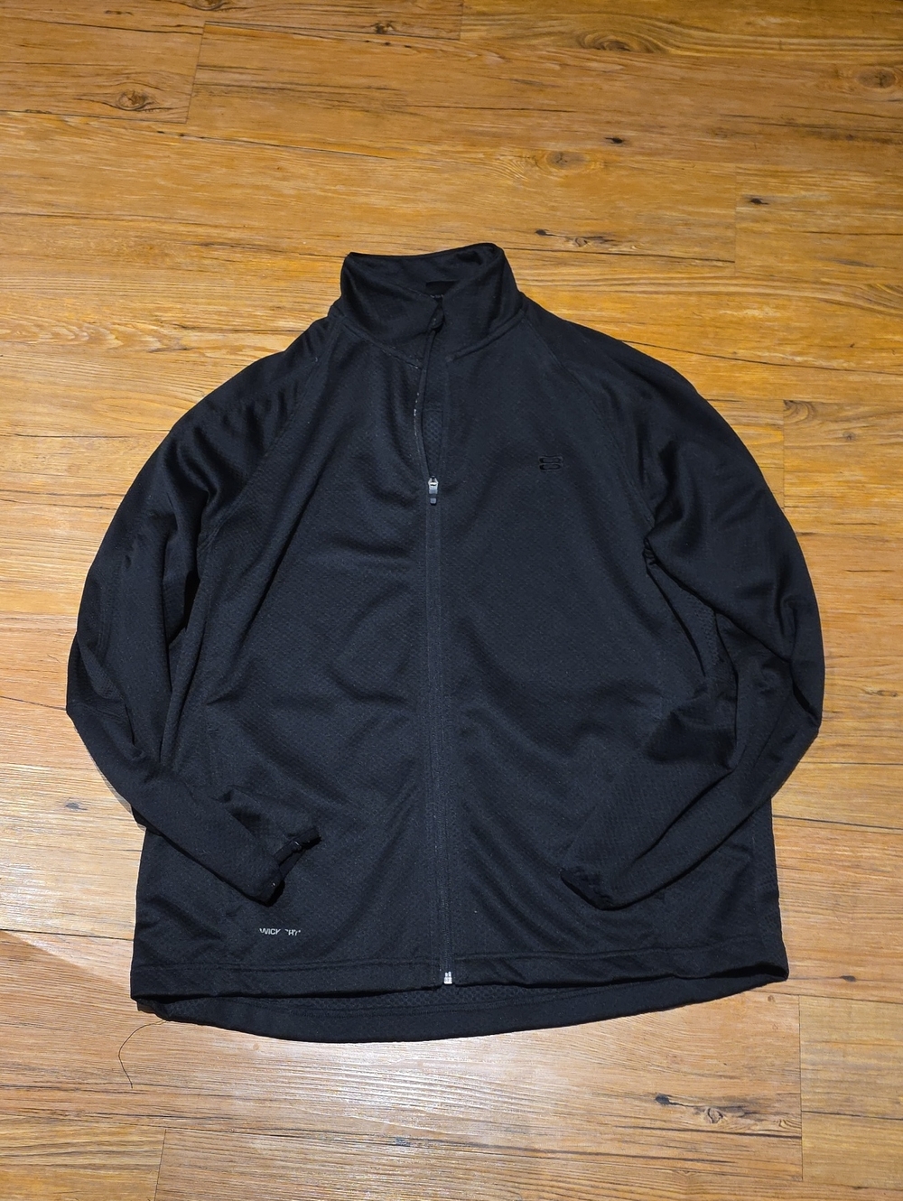 Men's Black Full-Zip Lightweight Jacket